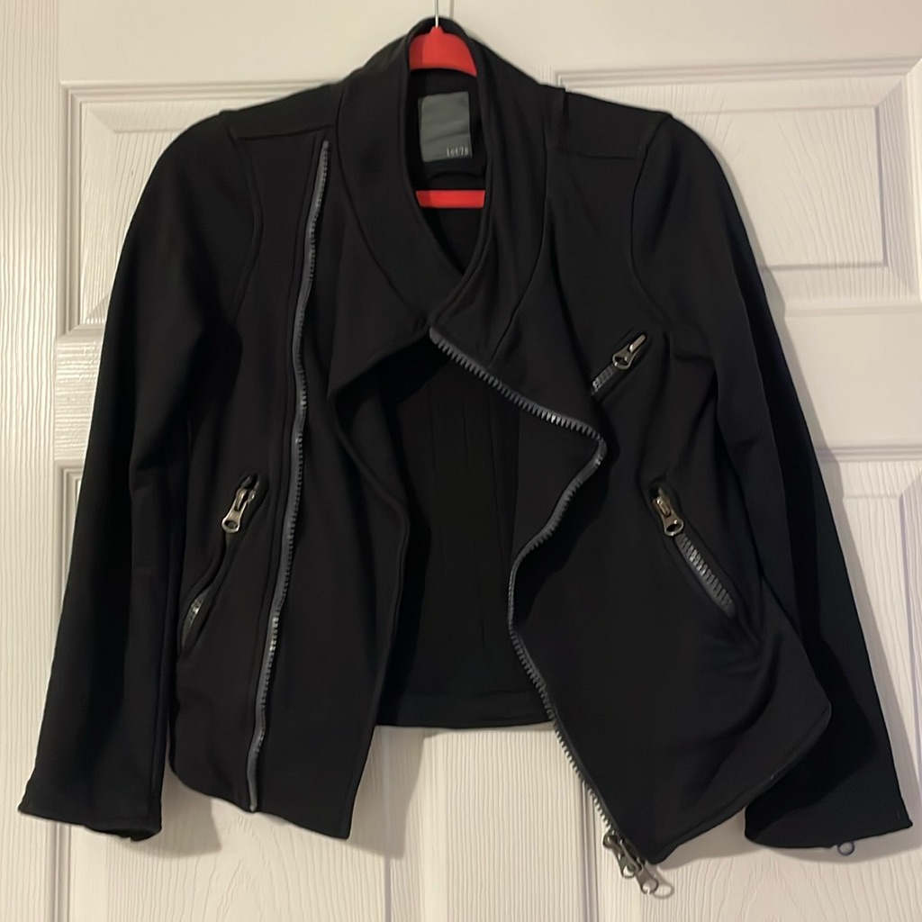 Super Cute Black Moto Jacket Cotton.